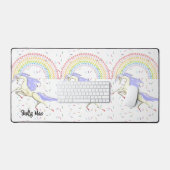 Desk Mat Rainbow Unicorn Schreibtischunterlage (Tastatur & Maus)