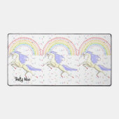 Desk Mat Rainbow Unicorn Schreibtischunterlage (Vorderseite)