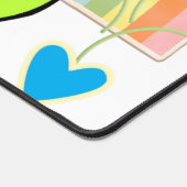 Desk Mat Rainbow Worm Schreibtischunterlage (Ecke)