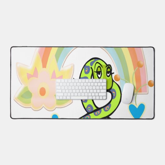 Desk Mat Rainbow Worm Schreibtischunterlage (Tastatur & Maus)