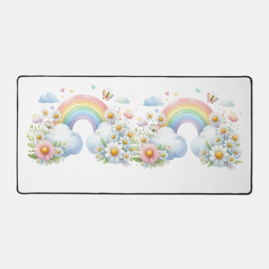 Desk Mat-Spring Floral Desk Pad Schreibtischunterlage (Vorderseite)