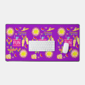 Desk Mat Summer Beach House Fun Schreibtischunterlage (Tastatur & Maus)