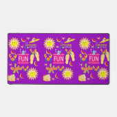 Desk Mat Summer Beach House Fun Schreibtischunterlage (Vorderseite)