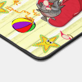 Desk Mat Summer Beach House Fun Schreibtischunterlage (Ecke)