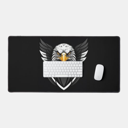 Desk Mat with Eagle - USA Patriotic Design Schreibtischunterlage (Tastatur & Maus)
