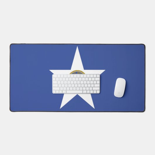 Desk Mat with flag of Houston City, Texas, USA Schreibtischunterlage (Tastatur & Maus)
