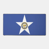 Desk Mat with flag of Houston City, Texas, USA Schreibtischunterlage (Vorderseite)