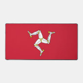Desk Mat with flag of Isle of Man, UK Schreibtischunterlage (Vorderseite)