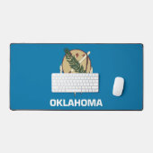 Desk Mat with flag of Oklahoma, USA Schreibtischunterlage (Tastatur & Maus)