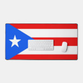 Desk Mat with flag of Puerto Rico, USA Schreibtischunterlage (Tastatur & Maus)