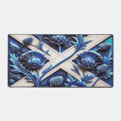 Desk Mat with flag of Scottish Thistles Schreibtischunterlage (Vorderseite)