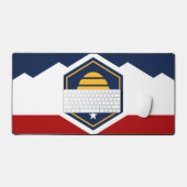 Desk Mat with flag of Utah, USA Schreibtischunterlage (Tastatur & Maus)
