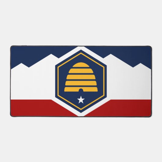 Desk Mat with flag of Utah, USA Schreibtischunterlage (Vorderseite)