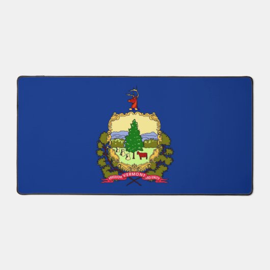 Desk Mat with flag of Vermont, USA Schreibtischunterlage (Vorderseite)
