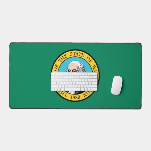 Desk Mat with flag of Washington State Schreibtischunterlage (Tastatur & Maus)