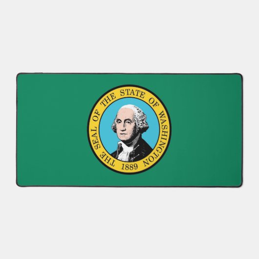 Desk Mat with flag of Washington State Schreibtischunterlage (Vorderseite)