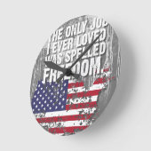 Desk Organizer – Freedom Job Runde Wanduhr (Winkel)