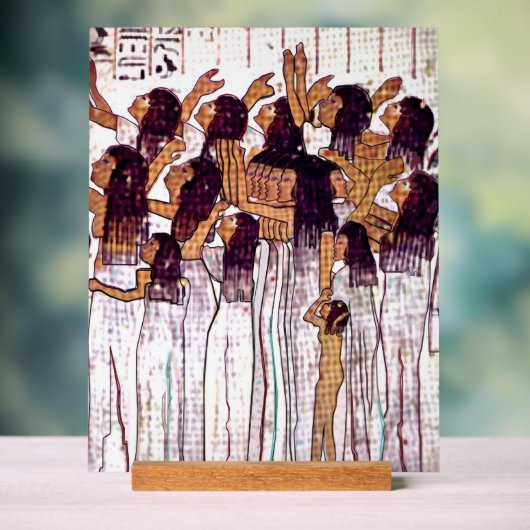 Desk top Acrylic Egyptian Art Acrylschild (Neutral)