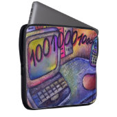 Desktop-Binary Computer Sketch Notebook-Sieb Laptopschutzhülle (Vorne Rechts)