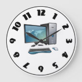 Desktop Computer Clock Große Wanduhr (Vorderseite)