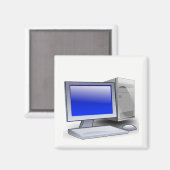 Desktop Computer Magnet (Vorderseite/Rückseite)