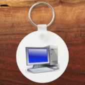 Desktop Computer Schlüsselanhänger (Vorderseite)
