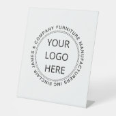 Desktop für Ihr Firmenlogo hinzufügen Sockelschild (Vorderseite)