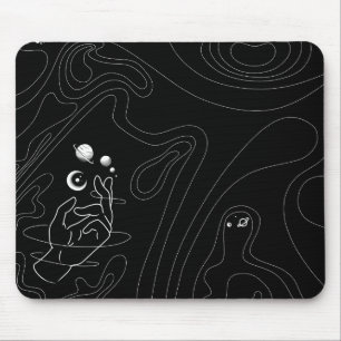 Desktop für Weltraumlinien Mousepad