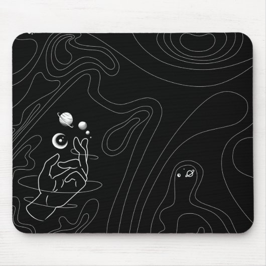 Desktop für Weltraumlinien Mousepad (Vorne)