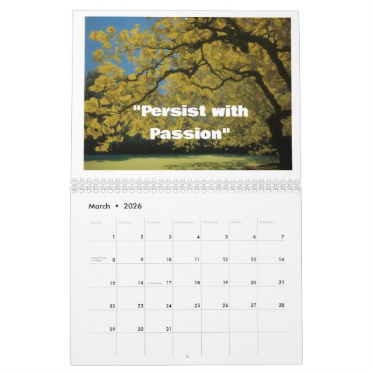 Desktop-Kalender 2025-Naturansicht Kalender (Mär 2026)