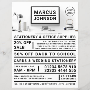 Desktop-, Stationer- und Bürobedarf, Stationer Flyer