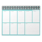 Desktop Weekly Organiser Note Pad Notizblock (Vorderseite)