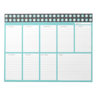 Desktop Weekly Organiser Note Pad Notizblock