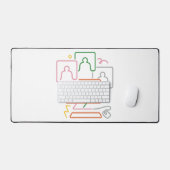 Desktopcomputer Schreibtischunterlage (Tastatur & Maus)