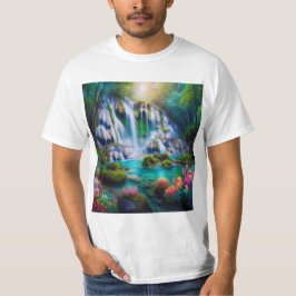 Deslumbrante Cascada en un Paraíso Natural T-Shirt