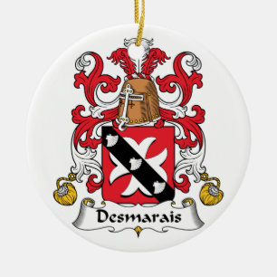 Desmarais Familienwappen Keramikornament