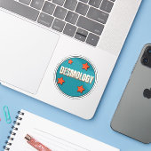 Desmologie Aufkleber (Laptop mit iPhone)