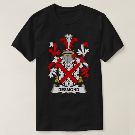 Desmond Coat of Arms Familienwappen T-Shirt (Design vorne)