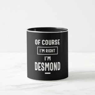 Desmond Personalisiert Name Geburtstagsgeschenk Tasse