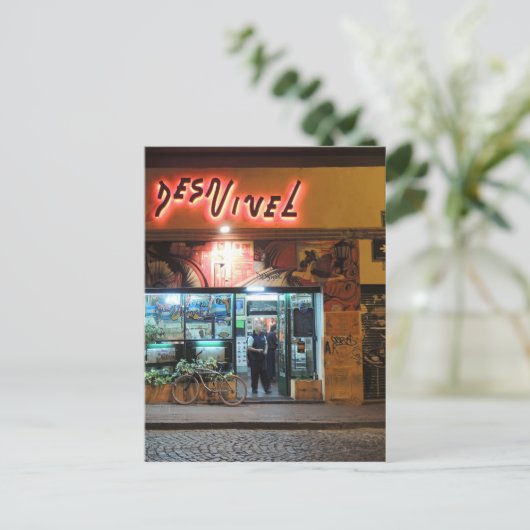 DesNivel - Abendessen in Buenos Aires Postkarte (Stehend Vorderseite)