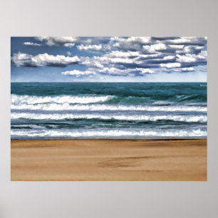 Desolat Beach Day Poster