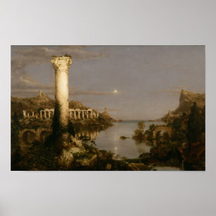 Desolation (1836) — Ruinen des Thomas Cole Empire Poster