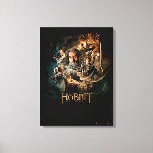 DESOLATION DER SMAUG™-Zeichen 2 Leinwanddruck (Vorderseite)