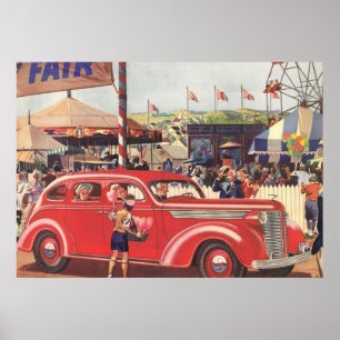 Desoto Print der 40er Jahre Poster