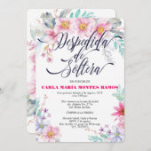 Despedida de Soltera Einladung En español (Vorne/Hinten)