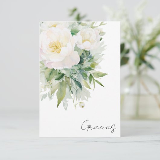 Despedida de Soltera Spanisches Brautparty Dankeskarte (Stehend Vorderseite)