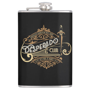 Desperado Club Logo Dungeon Crawler World: Erde Flachmann