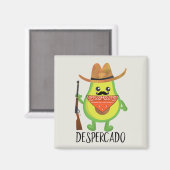 Desperado Desperado Avocado Cowboy Funny Bandit Magnet (Vorderseite/Rückseite)