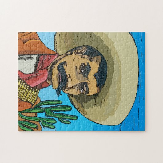 Desperado in der Wüste Puzzle (Horizontal)