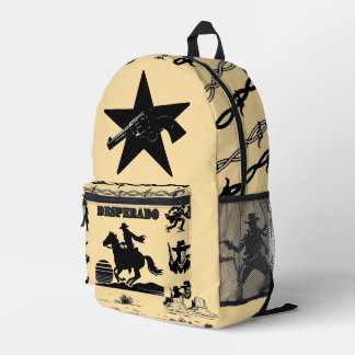 "Desperado" Western-Rucksack Bedruckter Rucksack